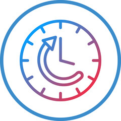 Vector Design Time Loop Icon Style