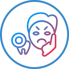 Vector Design Toothache Icon Style