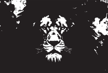 Savage Majesty: Grunge Lion Texture.