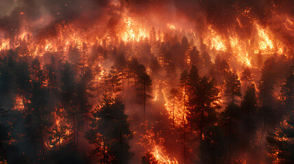 very large and scary forest fires