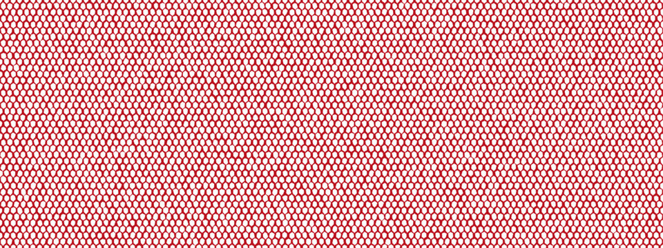 Red jersey nylon mesh seamless pattern. Synthetic fabric with woven texture for backpacks and sports equipment. Sportswear material. Vector bg