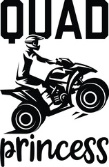 Illustration, Quad Vector, ATV Design, Off-road, Vehicle, Adventure, Four-wheeler, Sport, Dirt, Racing