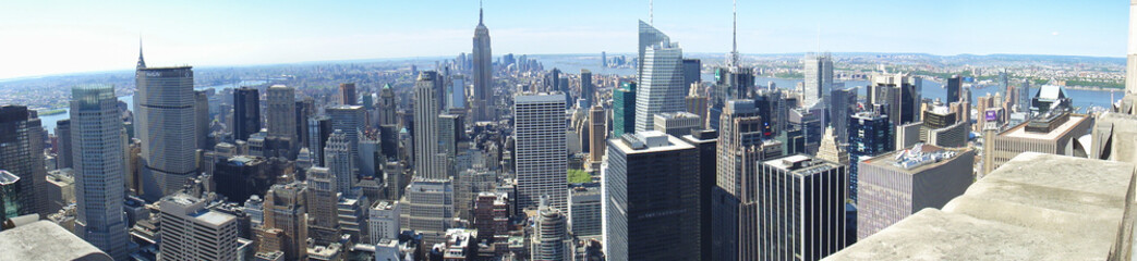 Fototapeta na wymiar New York City Skyline Empire State Building 2011 Manhattan Panorama