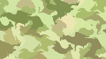 Fototapeta premium Green jungle camouflage pattern background material 