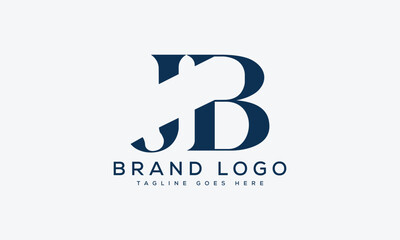 letter JB logo design vector template design for brand.