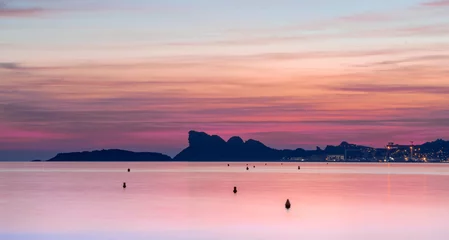 Foto op Plexiglas sunset over the lake © florent