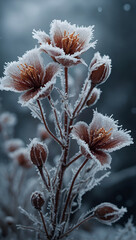 Captivating Frost on Plant