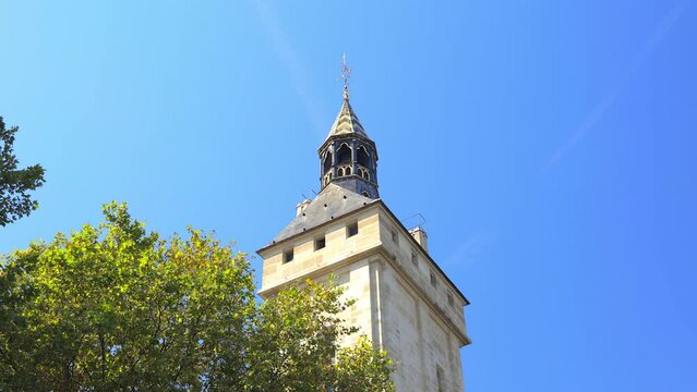 Top of the Tour de l'Horloge, a clock tower in Paris, France
