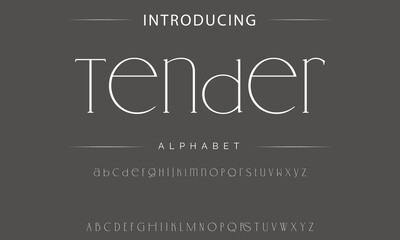 Vintage Font Design capital letter and number text alphabet set
