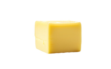 Creamy Butter Slice Isolated on Transparent Background