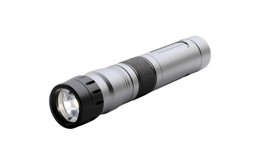 Elegant Flashlight Model Isolated on Transparent Background