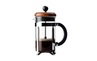 Modern French Press Technology Isolated on Transparent Background
