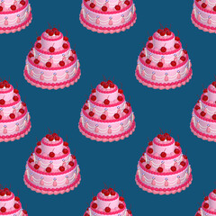 seamless cake pattern