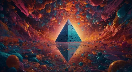 Foto op Canvas Magical pyramid © Jayk
