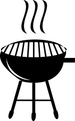 Fototapeta na wymiar bbq grill black vector icon