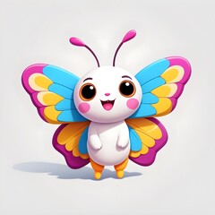 Cheerful Cartoon Butterfly