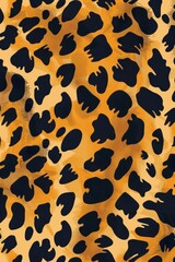 Fototapeta premium Cheetah fur background. Yellow and black pattern of wild cat
