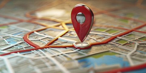 City GPS navigation and wireless technology using map pins
