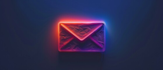Fototapeta premium An email template header with a glowing gradient to boost reader engagement