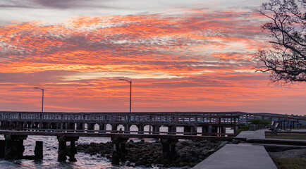 Sunrise Ballast Point pier Tampa Florida