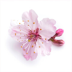 Sakura flower cherry blossom isolated on a white background