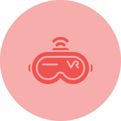 Virtual Reality Headset Vector Icon