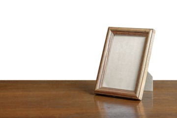 old photo frame on the table