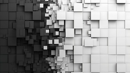 Monochromatic Square Blocks Abstract Background