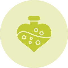 Obraz premium Love potion cocktail Vector Icon