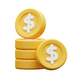 3d illustration currency coin