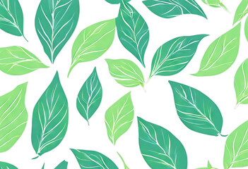 seamless pattern with leaves