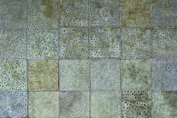 Very Old Wall Tiles With Structure Pattern