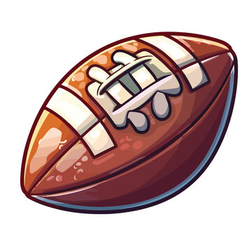 American football icon image cartoon vector 