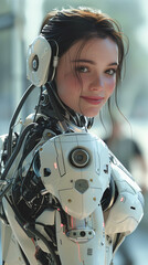 Fototapeta premium Humanoid Beauty Contest Great poses and photos of beautiful women