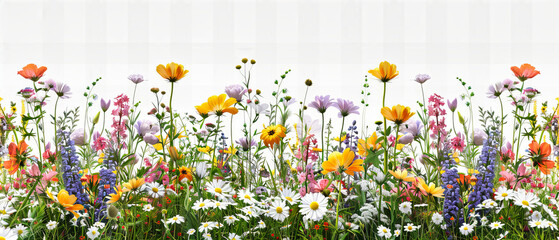 Field of Dreams: A Tapestry of Colorful Blooms Unfolds Under the Sun, A Celebration of Natures Diverse Beauty