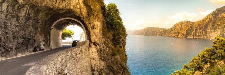 Cercles muraux Plage de Positano, côte amalfitaine, Italie Amalfi Coast, Italy