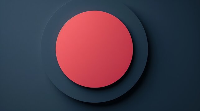 The solid pink circle stands out against the minimalist dark blue background in the top view. Simple yet eye-catching and modern elements. This makes it suitable for a variety of designs.