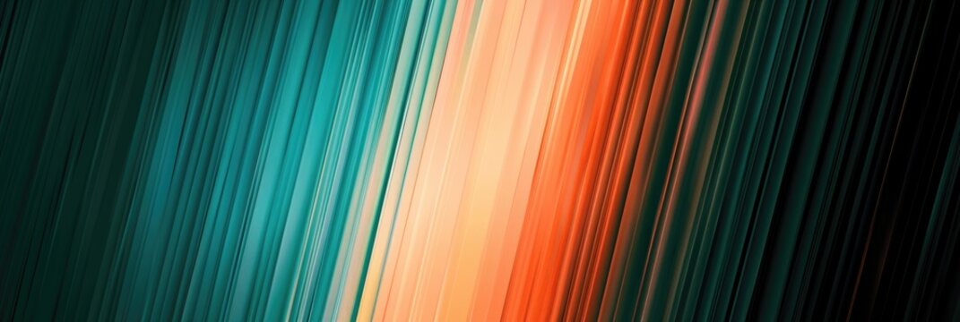 Abstract Teal and Orange Diagonal Stripes Background