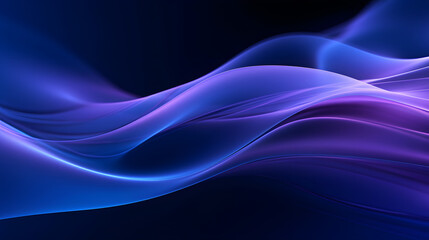Obraz premium Digital technology purple wave curve abstract graphic poster web page PPT background