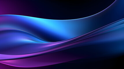 Obraz premium Digital technology purple wave curve abstract graphic poster web page PPT background