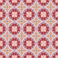 Geometric seamless pattern traditional design for background, carpet, wallpaper, clothing, wrapping, fabric, vector illustration, embroidery style