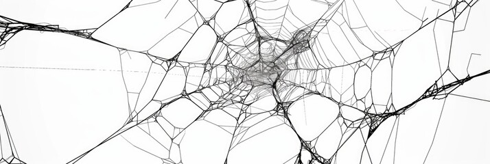 Intricate Monochrome Webbing Background