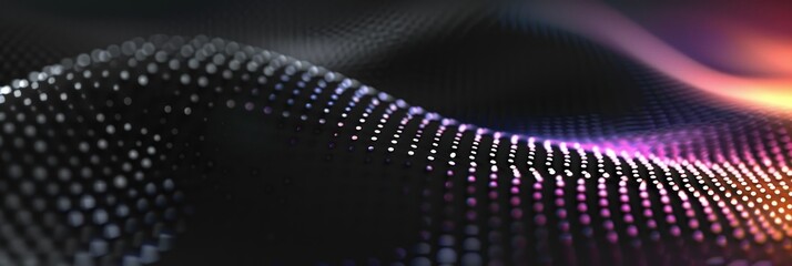 Digital Particle Grid Abstract Background