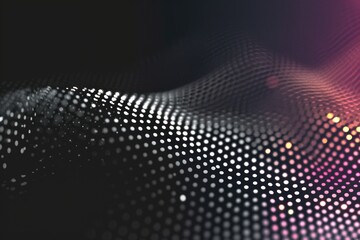 Digital Particle Grid Abstract Background