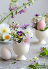 Easter egg flower arrangements