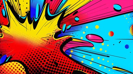 Abstract Pop Art Background