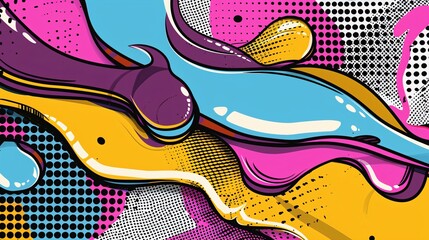 Abstract Pop Art Background