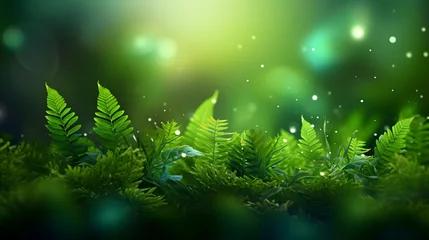 Foto op Aluminium spring green plant grassland landscape abstract graphic poster web page PPT background © JINYIN