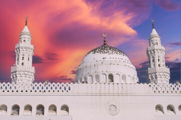 The Masjid al-Qiblatayn , also spelt Masjid al-Qiblatain. Mosque in medina.