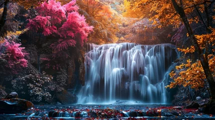 Foto op Plexiglas waterfall in the park © shan